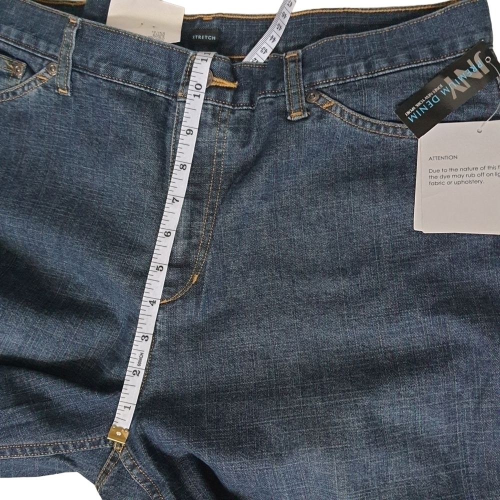 Jones New York Sport Premium Denim Flare Jeans Blue Black Wash Size 14 - Picture 11 of 14